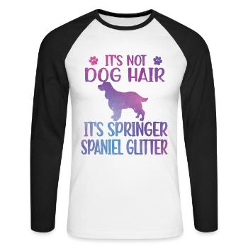 Deutsch Springer Spaniel Owner Dog Lovers - Unisex Long Sleeve Baseball T-Shirt - white/black - Front - Nik (191cm)