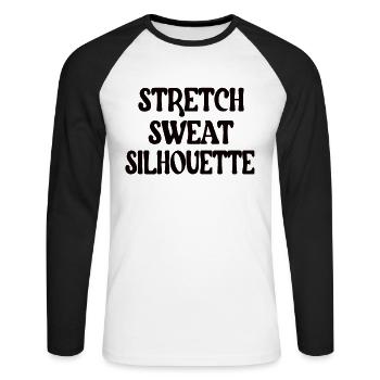 Ballet dancer ballerina ballet dance dancer - Unisex Long Sleeve Baseball T-Shirt - white/black - Front - Nik (191cm)