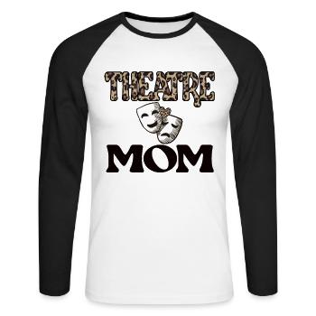 Meilleur Théâtre Mama Théâtre Acteur Mère - T-shirt baseball manches longues Homme - blanc/noir - Devant - Nik (191cm)