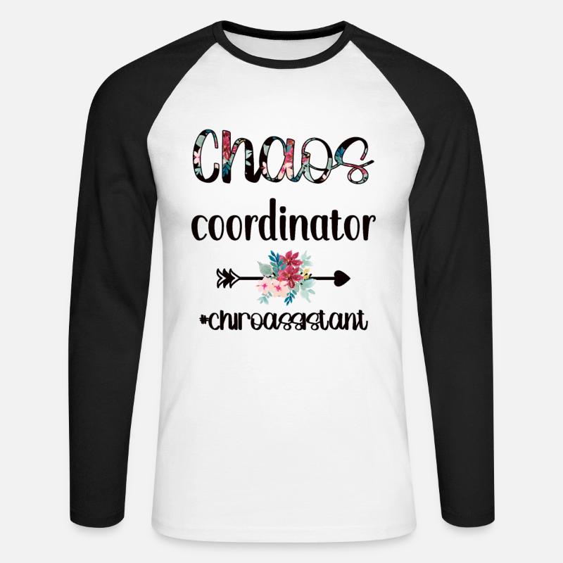 Chiropractic Assistant Chiropractic Assistant - Unisex Long Sleeve Baseball T-Shirt - white/black