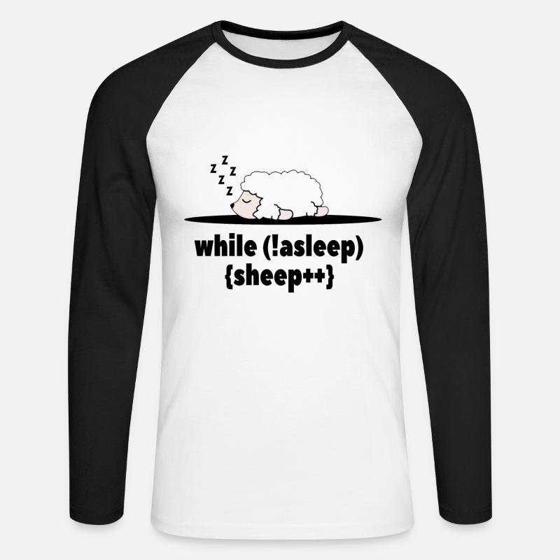 Programmierer - Unisex Baseballshirt langarm - Weiß/Schwarz