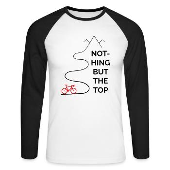 Roadbike - nothing but the top - Unisex Long Sleeve Baseball T-Shirt - white/black - Front - Nik (191cm)