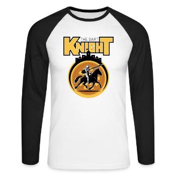 le Dart Knight Rider - T-shirt baseball manches longues Homme - blanc/noir - Devant - Nik (191cm)