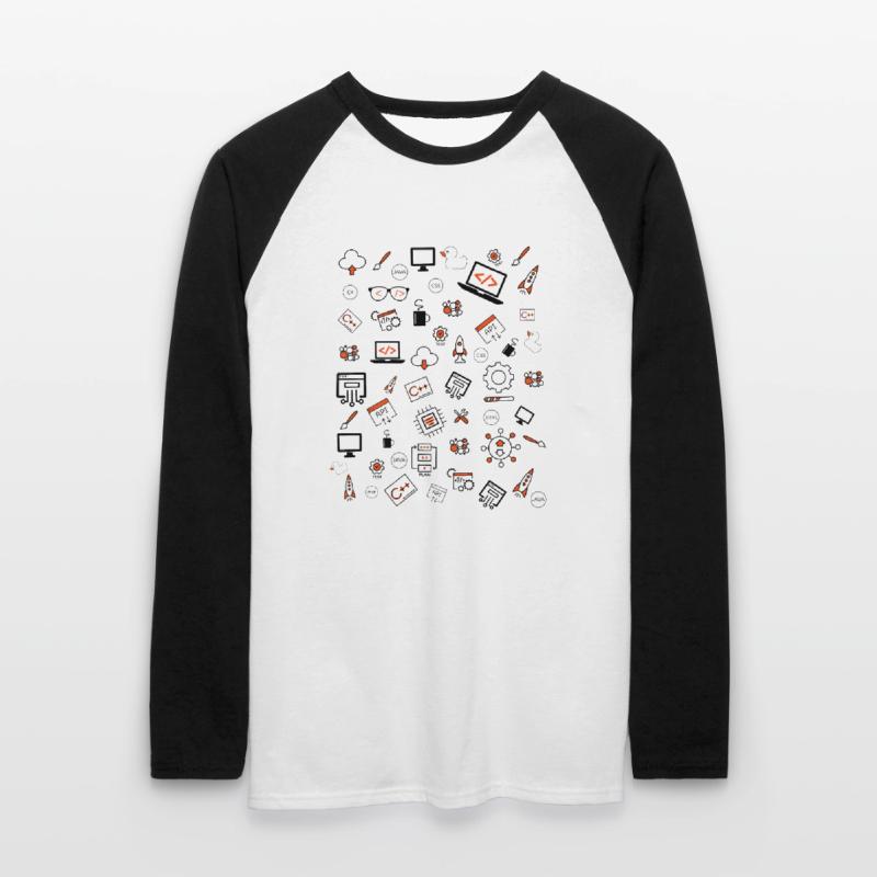 Java developer programming Unisex Long Sleeve Baseball T-Shirt