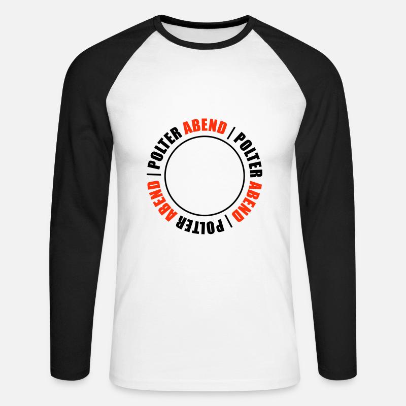 Polterabend Junggesellenabschied - Unisex Baseballshirt langarm - Weiß/Schwarz