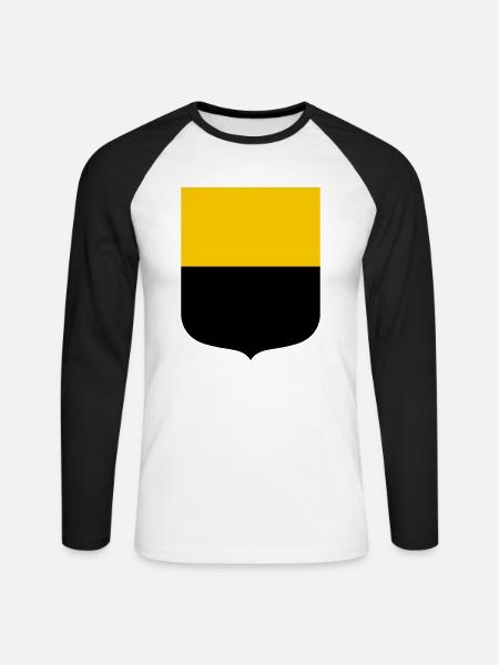 Saxony Anhalt - Unisex Long Sleeve Baseball T-Shirt - white/black
