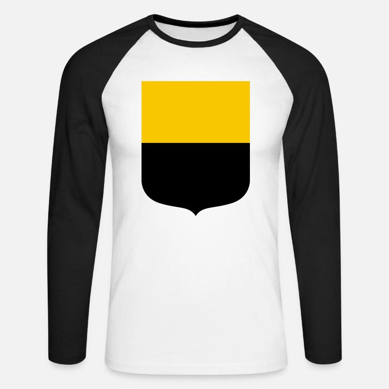 Sachsen-Anhalt - Unisex Baseballshirt langarm - Weiß/Schwarz