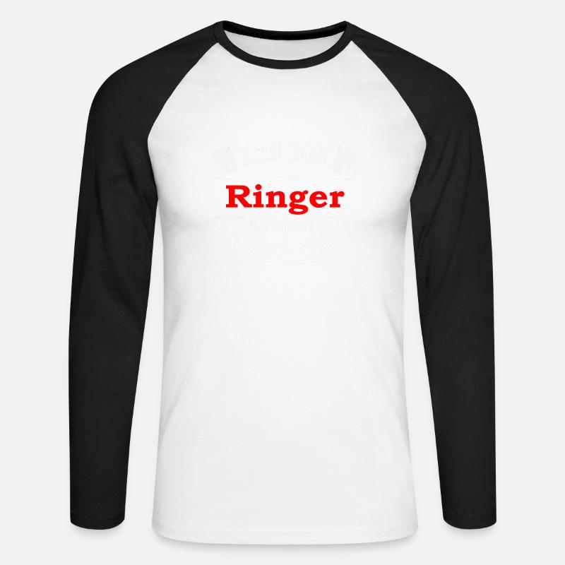 Ringer Ringerin Ringen Ringkampf Superkräfte - Unisex Baseballshirt langarm - Weiß/Schwarz