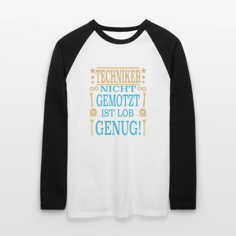 Technician School Qualification Advanced Training Engineer Unisex Long Sleeve Baseball T-Shirt
