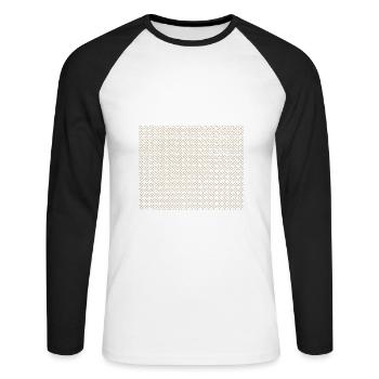 TheRealBikelife Paris Monogramme - T-shirt baseball manches longues Homme - blanc/noir - Devant - Nik (191cm)