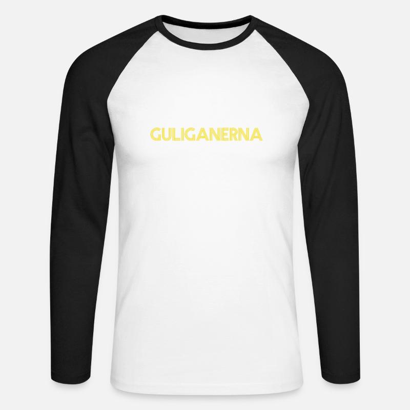 Die Guligans - Unisex Baseballshirt langarm - Weiß/Schwarz