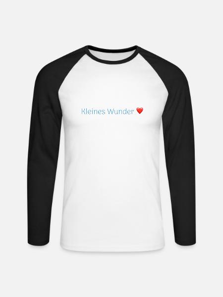 schwangerschaft - babysprüche - Unisex Baseballshirt langarm - Weiß/Schwarz