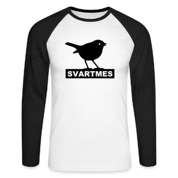 Svartmes - Sick tv locale - T-shirt baseball manches longues Homme - blanc/noir - Devant - Nik (191cm)