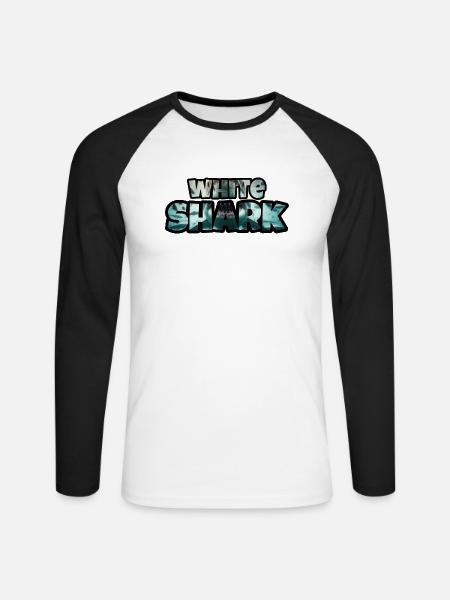 My Design - Unisex Baseballshirt langarm - Weiß/Schwarz