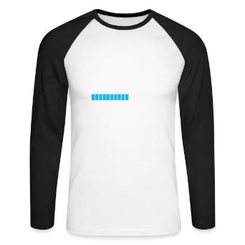 Leveling up to GRANDPA - Loading - Unisex Long Sleeve Baseball T-Shirt - white/black - Front - Nik (191cm)