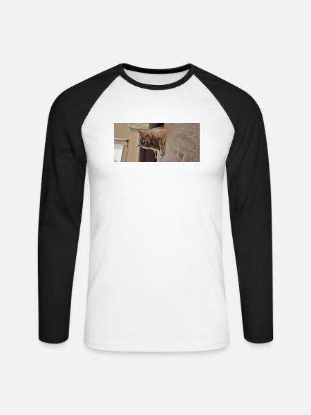 Ease off - Unisex Long Sleeve Baseball T-Shirt - white/black