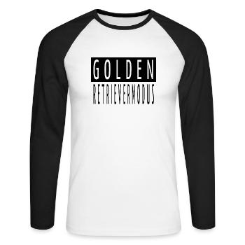 Humor Dog Owner Gift Idea German Shepherd - Unisex Long Sleeve Baseball T-Shirt - white/black - Front - Nik (191cm)