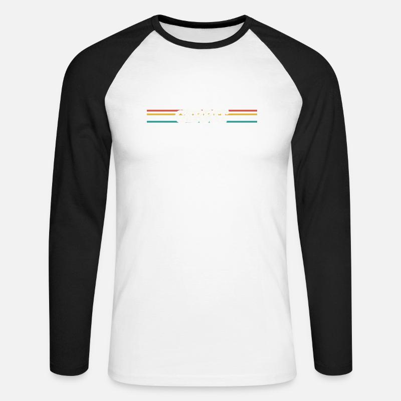 Stern Gerrit - Unisex Baseballshirt langarm - Weiß/Schwarz
