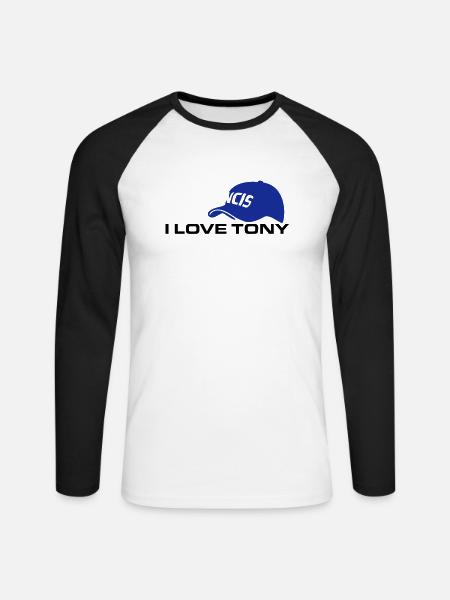 I LOVE TONY - Unisex Baseballshirt langarm - Weiß/Schwarz