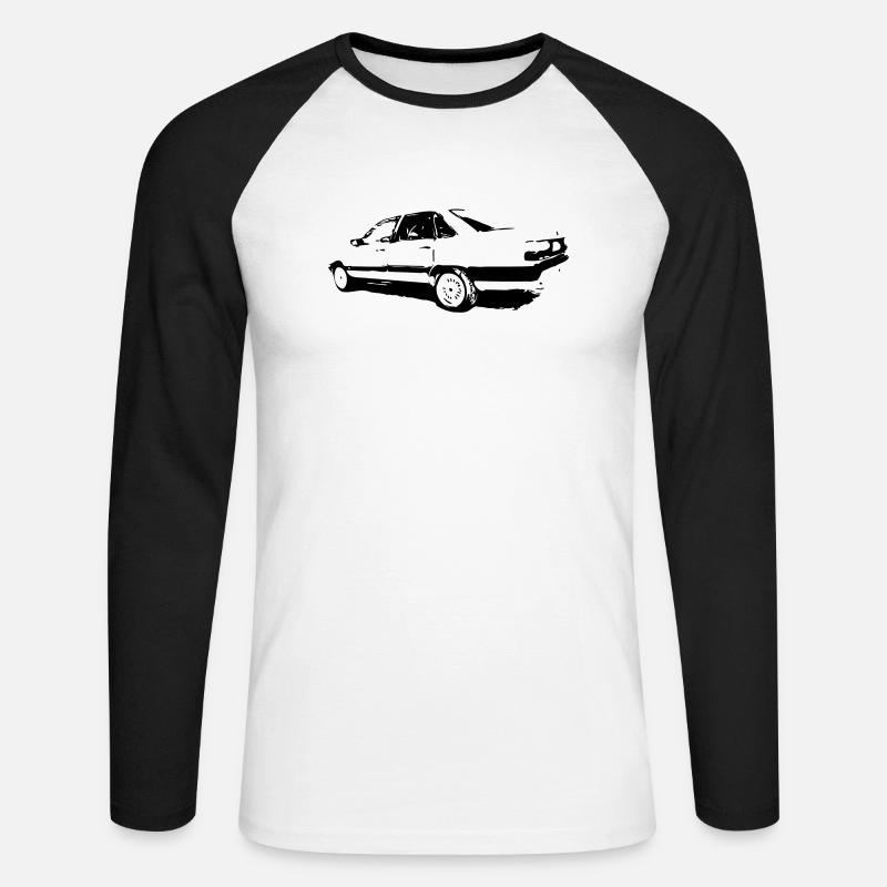 100 C3 Typ44 - Unisex Baseballshirt langarm - Weiß/Schwarz