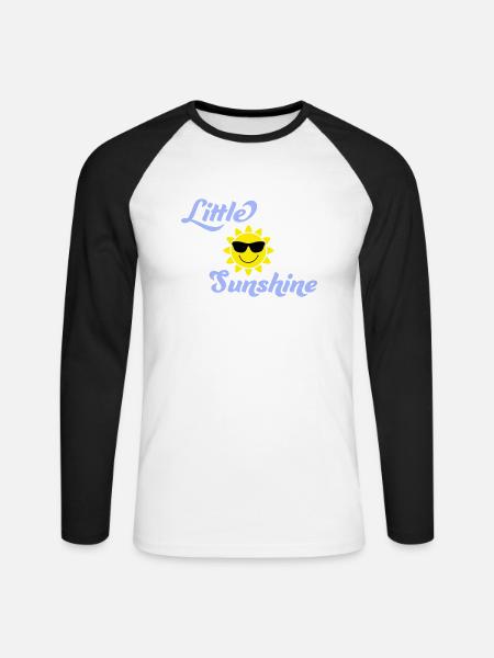 Little Sunshine - Unisex Baseballshirt langarm - Weiß/Schwarz
