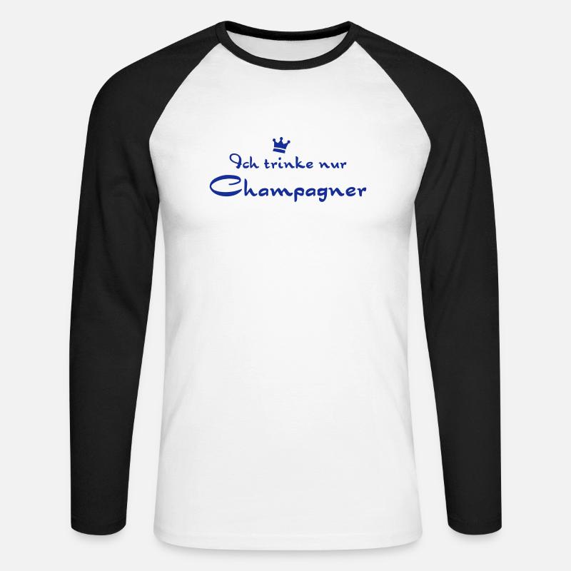 blockedTitle - Unisex Baseballshirt langarm - Weiß/Schwarz