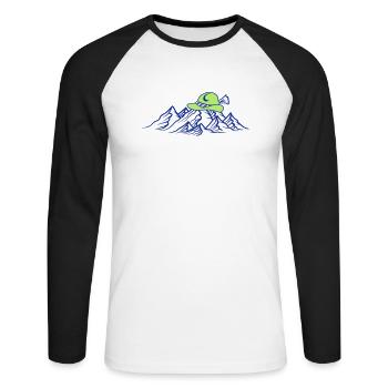 bavaria germany hat beer mountains hueg - Unisex Long Sleeve Baseball T-Shirt - white/black - Front - Nik (191cm)