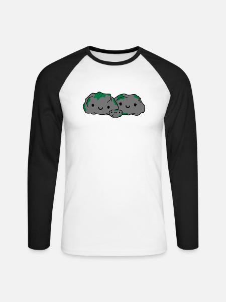 dear family stone mum dad - Unisex Long Sleeve Baseball T-Shirt - white/black