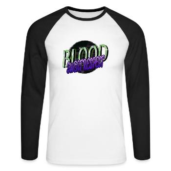 bday love outdoors movies basketball present idea - Unisex Long Sleeve Baseball T-Shirt - white/black - Front - Nik (191cm)
