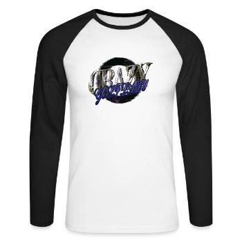 Golf Swing Cadeau Blagues FillesGolfGift Golfgirls - T-shirt baseball manches longues Homme - blanc/noir - Devant - Nik (191cm)