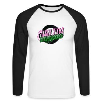 activist tshirts gift gay rights birthday - Unisex Long Sleeve Baseball T-Shirt - white/black - Front - Nik (191cm)