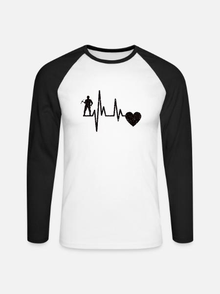 Handwerker Mechaniker Schraubendreher Handwerk - Unisex Baseballshirt langarm - Weiß/Schwarz