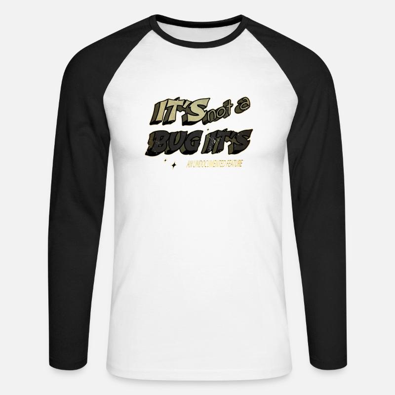 C Sharp Programming College Student - Unisex Long Sleeve Baseball T-Shirt - white/black