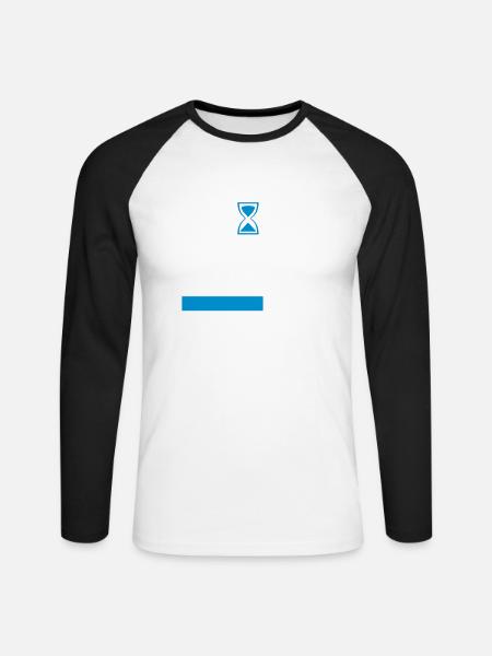 Bräutigam - Unisex Baseballshirt langarm - Weiß/Schwarz