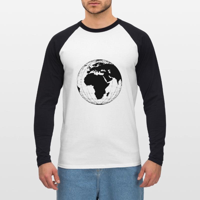 Globe terrestre - globe terrestre globe terrestre globe terrestre globe terrestre T-shirt baseball manches longues Homme