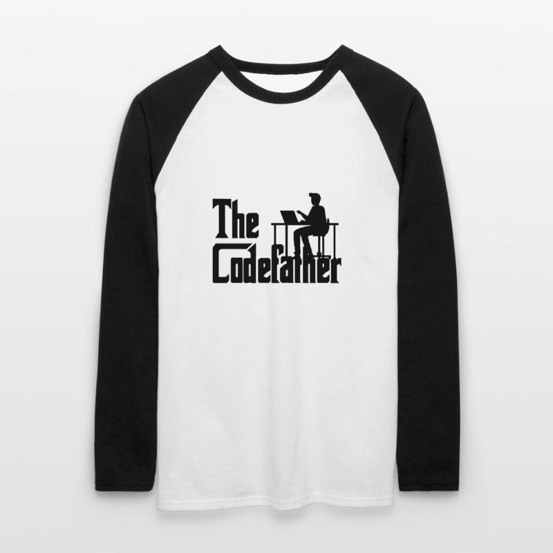 The Codefather Coding Programierer Geschenk Unisex Baseballshirt langarm