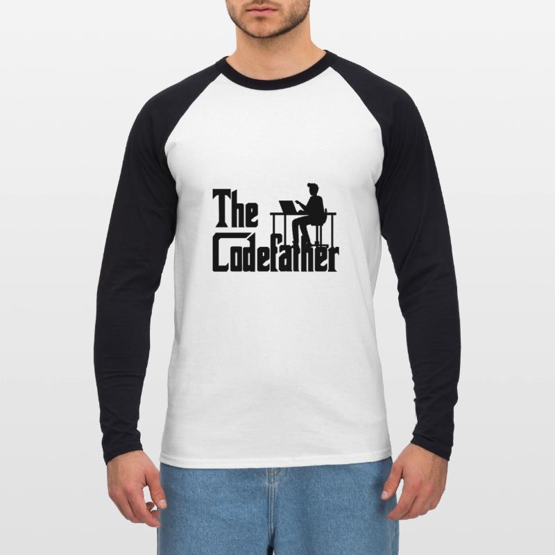 The Codefather Coding Programierer Geschenk Unisex Baseballshirt langarm