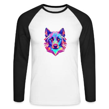 German Shepherd Dog Dog Owner Dog Dog Owner Dog - Unisex Long Sleeve Baseball T-Shirt - white/black - Front - Nik (191cm)