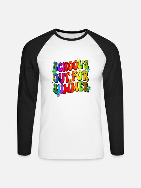 Abschlussfeier 2024 Abiturfeier - Unisex Baseballshirt langarm - Weiß/Schwarz