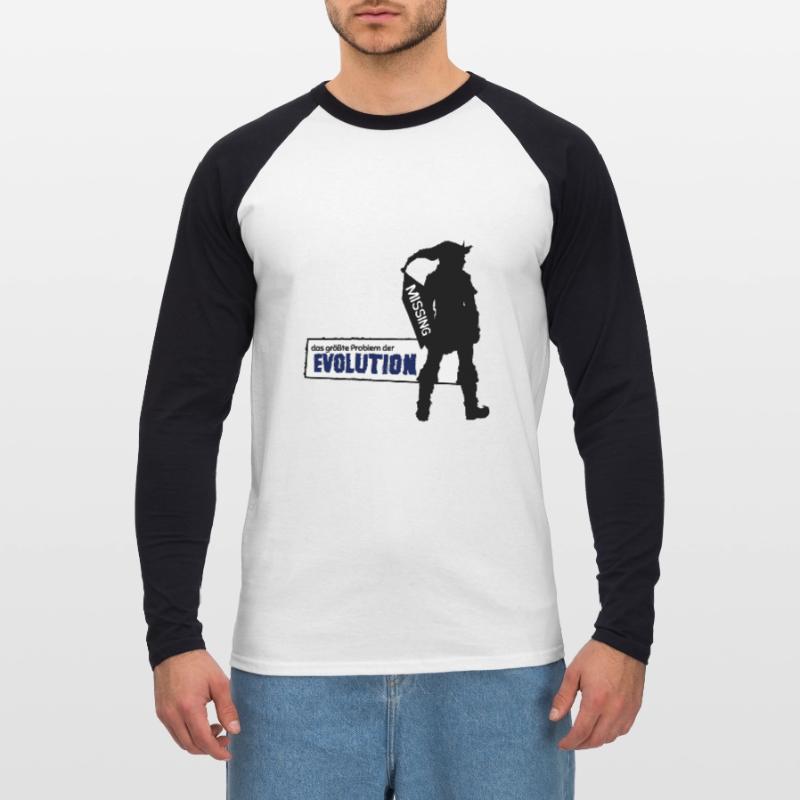 Missing Link - Das größte Problem der Evolution Unisex Baseballshirt langarm