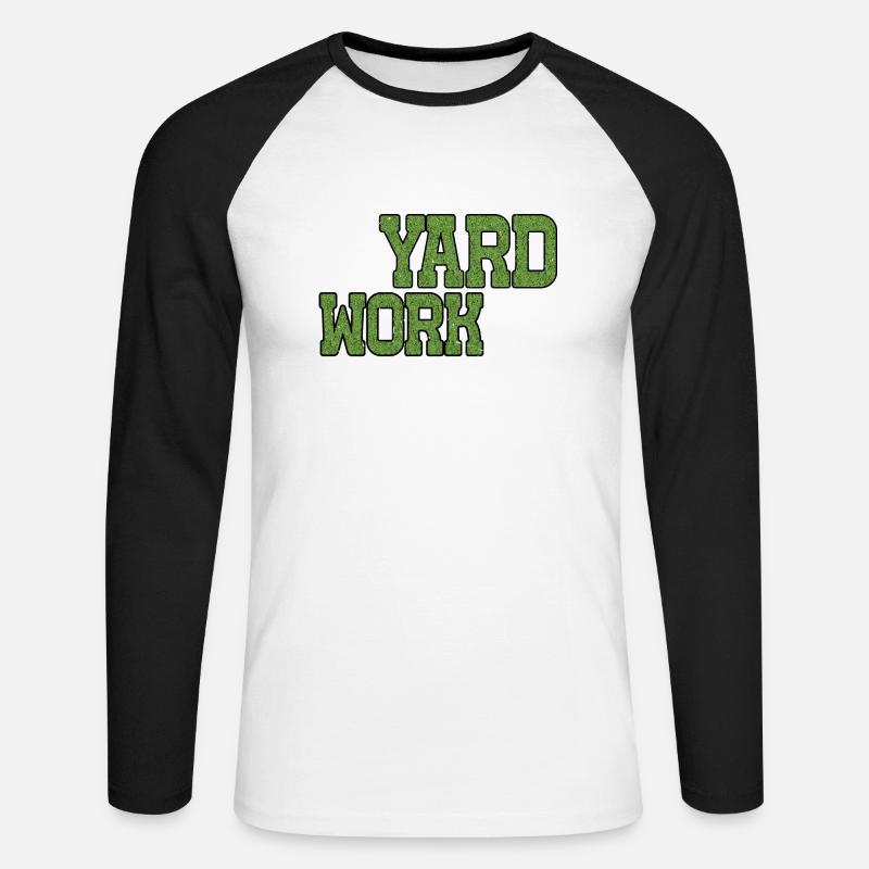 Yard Work Expert 22 - Unisex Baseballshirt langarm - Weiß/Schwarz
