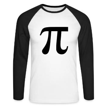 Pi - T-shirt baseball manches longues Homme - blanc/noir - Devant - Nik (191cm)