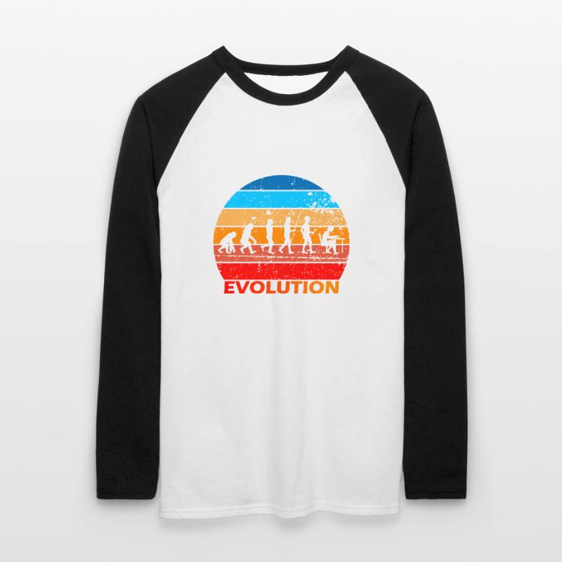 Evolution de l’informatique informatique Informatique Computer Science Computer Nerds T-shirt baseball manches longues Homme