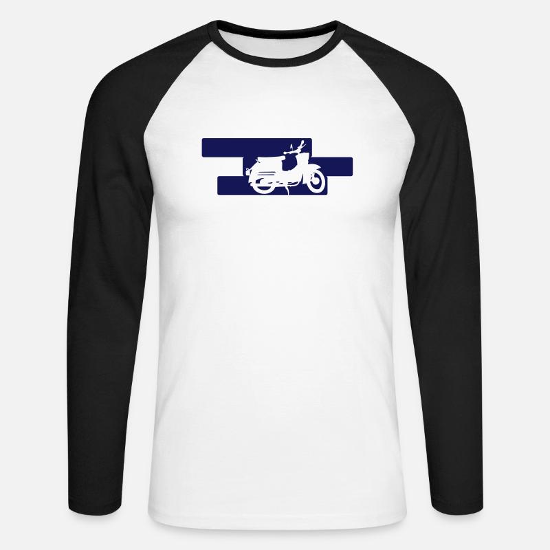 Schwalbe KR50 - Unisex Long Sleeve Baseball T-Shirt - white/black
