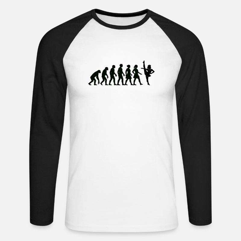 EVOLUTION SOLO MARICHEN solomariechen gardetanz - Unisex Baseballshirt langarm - Weiß/Schwarz