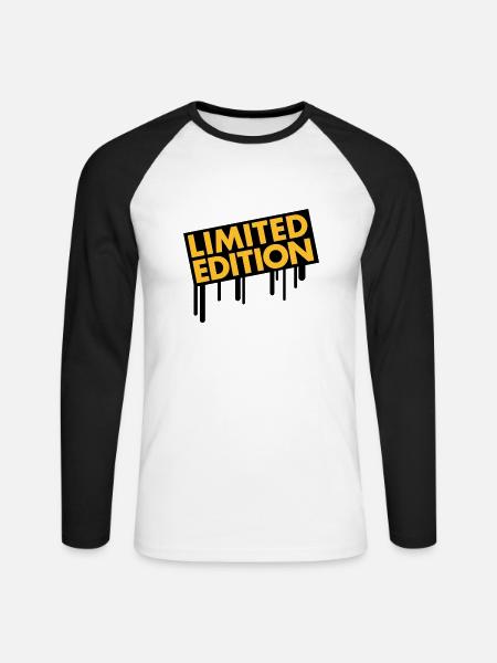 limited_edition_graffiti - Unisex Long Sleeve Baseball T-Shirt - white/black