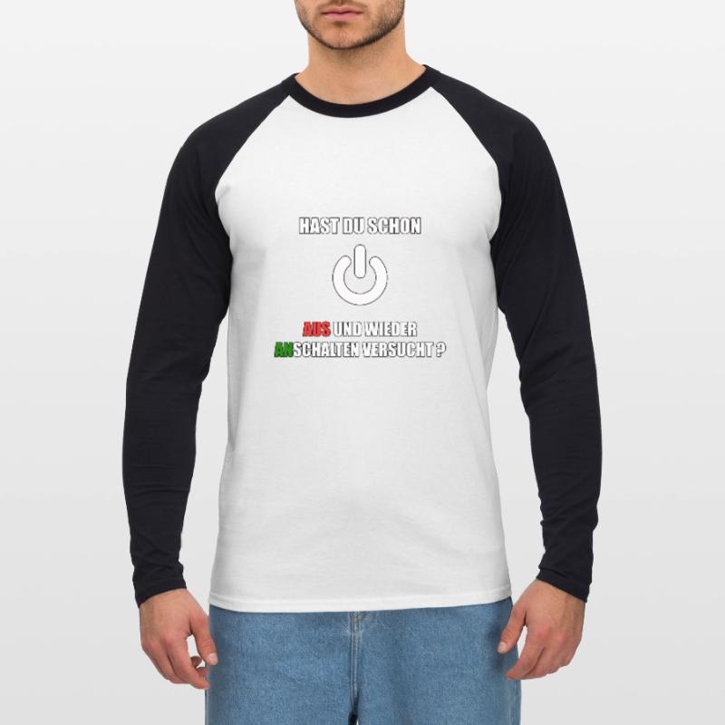 Witziges Informatik Student Coder Programmierer Unisex Baseballshirt langarm