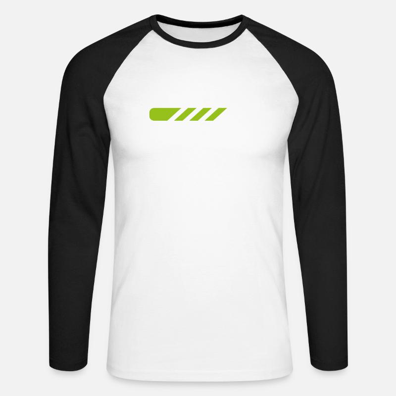 Loading 2 - Unisex Baseballshirt langarm - Weiß/Schwarz
