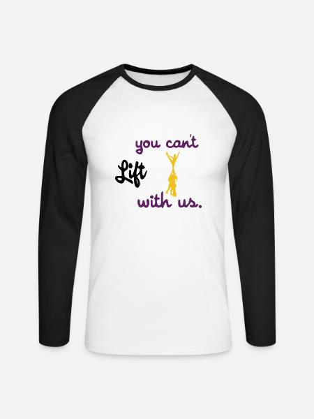 cheerleader - Unisex Baseballshirt langarm - Weiß/Schwarz