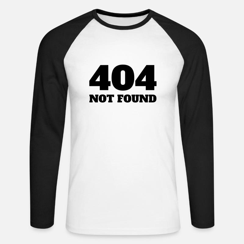 Entwickler / Informatiker / Programmierer / - Unisex Baseballshirt langarm - Weiß/Schwarz